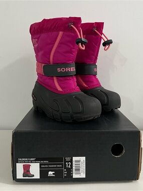 Sorel Kid’s Winter Waterproof Boots Pink Size 12